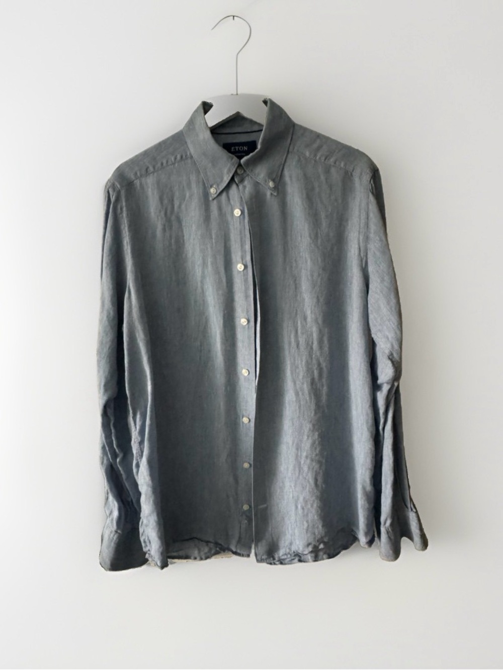 Eton Men's Casual Button-Down Shirt in light blue (M, 15.75, 40)